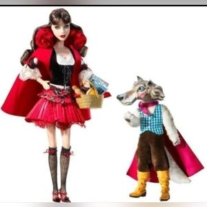 Barbie As Little Red Riding Hood with Wolf Doll Set NRFB
